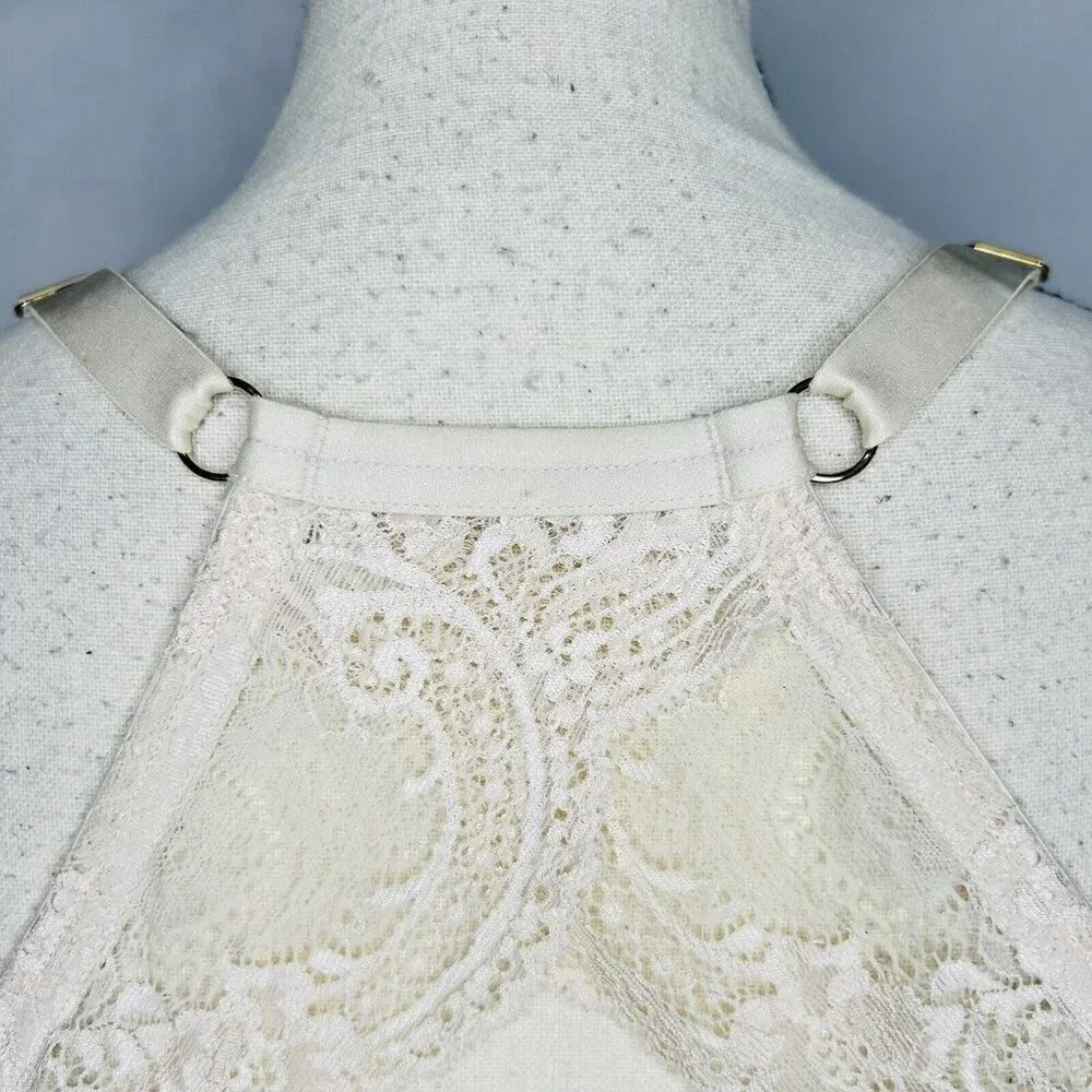 Third Love 32E / 34D Beige Lace Racerback Women's Underwire Lined Bra